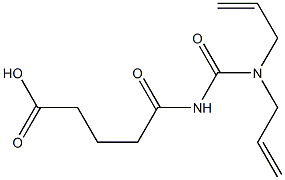 5-{[bis(prop-2-en-1-yl)carbamoyl]amino}-5-oxopentanoic acid Structure