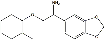 5-{1-amino-2-[(2-methylcyclohexyl)oxy]ethyl}-2H-1,3-benzodioxole Structure