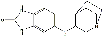 5-{1-azabicyclo[2.2.2]octan-3-ylamino}-2,3-dihydro-1H-1,3-benzodiazol-2-one 구조식 이미지