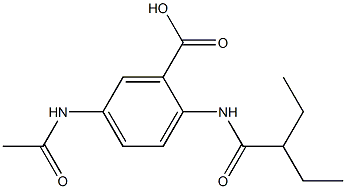 5-acetamido-2-(2-ethylbutanamido)benzoic acid 구조식 이미지