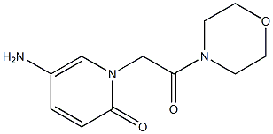 5-amino-1-[2-(morpholin-4-yl)-2-oxoethyl]-1,2-dihydropyridin-2-one 구조식 이미지