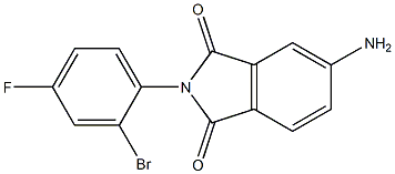 5-amino-2-(2-bromo-4-fluorophenyl)-2,3-dihydro-1H-isoindole-1,3-dione Structure