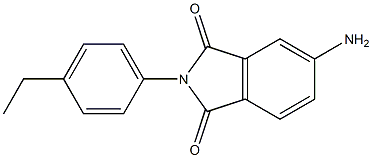 5-amino-2-(4-ethylphenyl)-2,3-dihydro-1H-isoindole-1,3-dione 구조식 이미지