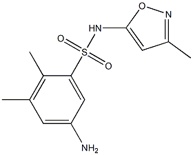 5-amino-2,3-dimethyl-N-(3-methyl-1,2-oxazol-5-yl)benzene-1-sulfonamide 구조식 이미지