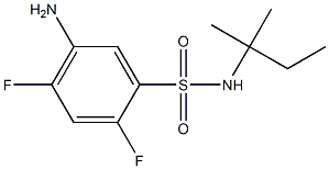 5-amino-2,4-difluoro-N-(2-methylbutan-2-yl)benzene-1-sulfonamide Structure