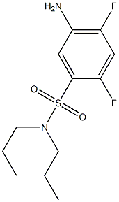 5-amino-2,4-difluoro-N,N-dipropylbenzene-1-sulfonamide Structure