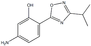 5-amino-2-[3-(propan-2-yl)-1,2,4-oxadiazol-5-yl]phenol 구조식 이미지