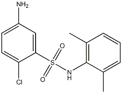 5-amino-2-chloro-N-(2,6-dimethylphenyl)benzene-1-sulfonamide 구조식 이미지