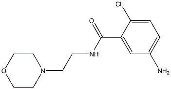 5-amino-2-chloro-N-(2-morpholin-4-ylethyl)benzamide 구조식 이미지