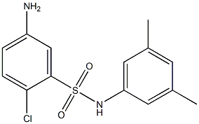 5-amino-2-chloro-N-(3,5-dimethylphenyl)benzene-1-sulfonamide 구조식 이미지
