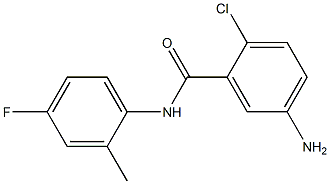 5-amino-2-chloro-N-(4-fluoro-2-methylphenyl)benzamide 구조식 이미지