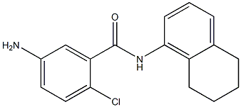 5-amino-2-chloro-N-(5,6,7,8-tetrahydronaphthalen-1-yl)benzamide Structure
