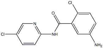 5-amino-2-chloro-N-(5-chloropyridin-2-yl)benzamide 구조식 이미지