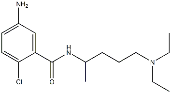 5-amino-2-chloro-N-[5-(diethylamino)pentan-2-yl]benzamide 구조식 이미지