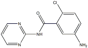 5-amino-2-chloro-N-pyrimidin-2-ylbenzamide 구조식 이미지