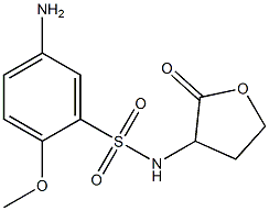 5-amino-2-methoxy-N-(2-oxooxolan-3-yl)benzene-1-sulfonamide Structure