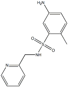 5-amino-2-methyl-N-(pyridin-2-ylmethyl)benzene-1-sulfonamide Structure