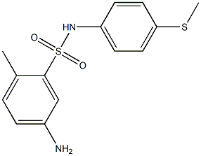 5-amino-2-methyl-N-[4-(methylsulfanyl)phenyl]benzene-1-sulfonamide Structure