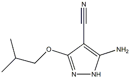 5-amino-3-isobutoxy-1H-pyrazole-4-carbonitrile 구조식 이미지