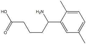 5-amino-5-(2,5-dimethylphenyl)pentanoic acid 구조식 이미지