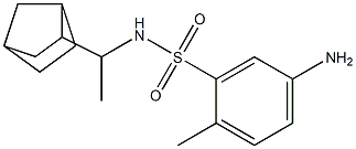 5-amino-N-(1-{bicyclo[2.2.1]heptan-2-yl}ethyl)-2-methylbenzene-1-sulfonamide 구조식 이미지