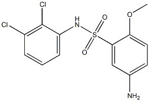 5-amino-N-(2,3-dichlorophenyl)-2-methoxybenzene-1-sulfonamide 구조식 이미지