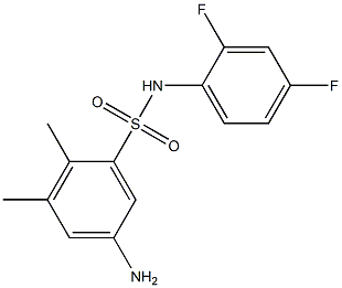 5-amino-N-(2,4-difluorophenyl)-2,3-dimethylbenzene-1-sulfonamide 구조식 이미지