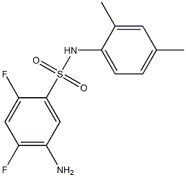 5-amino-N-(2,4-dimethylphenyl)-2,4-difluorobenzene-1-sulfonamide 구조식 이미지