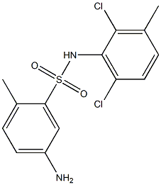 5-amino-N-(2,6-dichloro-3-methylphenyl)-2-methylbenzene-1-sulfonamide 구조식 이미지
