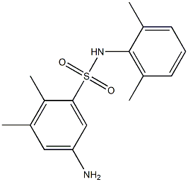 5-amino-N-(2,6-dimethylphenyl)-2,3-dimethylbenzene-1-sulfonamide Structure