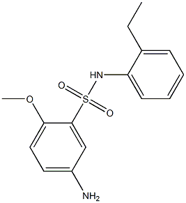 5-amino-N-(2-ethylphenyl)-2-methoxybenzene-1-sulfonamide 구조식 이미지