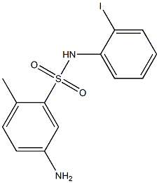 5-amino-N-(2-iodophenyl)-2-methylbenzene-1-sulfonamide 구조식 이미지