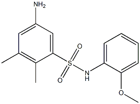 5-amino-N-(2-methoxyphenyl)-2,3-dimethylbenzene-1-sulfonamide Structure