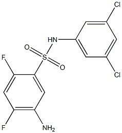 5-amino-N-(3,5-dichlorophenyl)-2,4-difluorobenzene-1-sulfonamide 구조식 이미지
