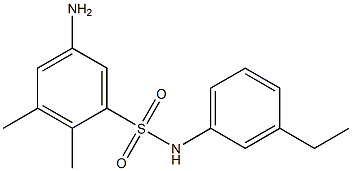 5-amino-N-(3-ethylphenyl)-2,3-dimethylbenzene-1-sulfonamide 구조식 이미지