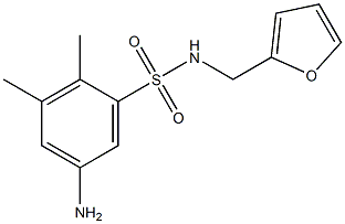5-amino-N-(furan-2-ylmethyl)-2,3-dimethylbenzene-1-sulfonamide Structure