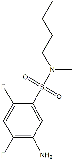 5-amino-N-butyl-2,4-difluoro-N-methylbenzene-1-sulfonamide Structure