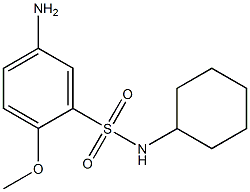 5-amino-N-cyclohexyl-2-methoxybenzene-1-sulfonamide 구조식 이미지