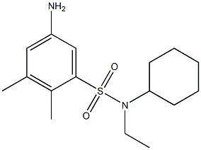 5-amino-N-cyclohexyl-N-ethyl-2,3-dimethylbenzene-1-sulfonamide 구조식 이미지