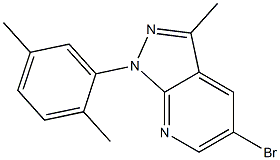 5-bromo-1-(2,5-dimethylphenyl)-3-methyl-1H-pyrazolo[3,4-b]pyridine 구조식 이미지