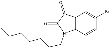 5-bromo-1-heptyl-2,3-dihydro-1H-indole-2,3-dione Structure