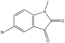 5-bromo-1-methyl-2,3-dihydro-1H-indole-2,3-dione 구조식 이미지