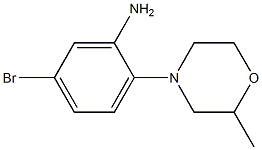 5-bromo-2-(2-methylmorpholin-4-yl)aniline Structure