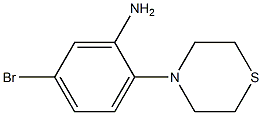 5-bromo-2-(thiomorpholin-4-yl)aniline 구조식 이미지