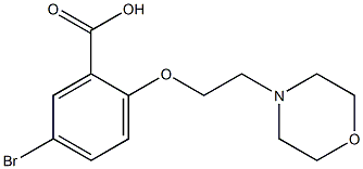 5-bromo-2-[2-(morpholin-4-yl)ethoxy]benzoic acid 구조식 이미지