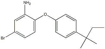 5-bromo-2-[4-(2-methylbutan-2-yl)phenoxy]aniline 구조식 이미지