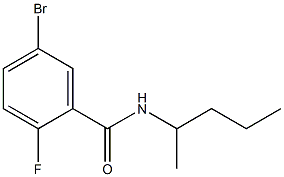 5-bromo-2-fluoro-N-(1-methylbutyl)benzamide 구조식 이미지