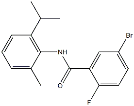 5-bromo-2-fluoro-N-[2-methyl-6-(propan-2-yl)phenyl]benzamide 구조식 이미지