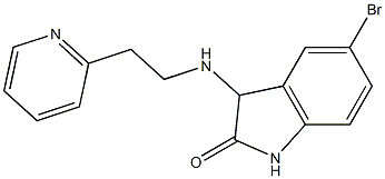 5-bromo-3-{[2-(pyridin-2-yl)ethyl]amino}-2,3-dihydro-1H-indol-2-one 구조식 이미지