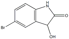 5-bromo-3-hydroxy-2,3-dihydro-1H-indol-2-one 구조식 이미지